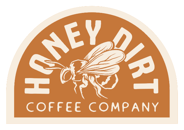 Honey Dirt Coffee Company bee badge